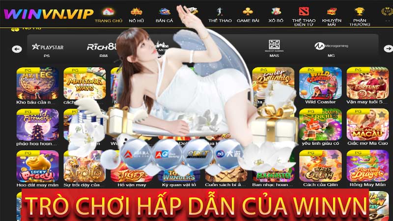 Kho trò chơi hấp dẫn của nhà cái Winvn